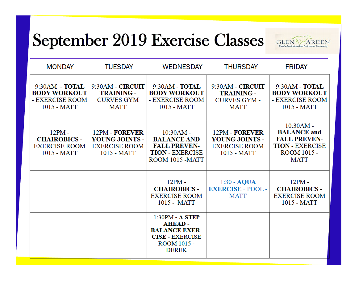Retirement Community In Orange County Ny Activity Calendar